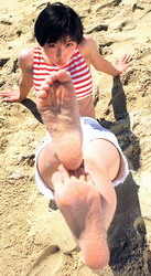 Srie de photos # 01 de Cecilia Cheungsur la plage